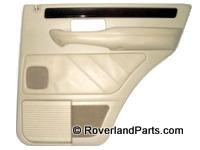 Range Rover Right Rear Door Panel in Beige with Speaker Grille and Armrest Design