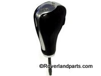 Range Rover Shift Knob in black leather and chrome finish for smooth gear changes