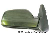 Discovery Parts Side View Mirror - Right with green casing and black mounting base