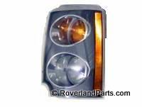 Range Rover Signal Light with dual round lamps and amber side reflector for vehicle lighting