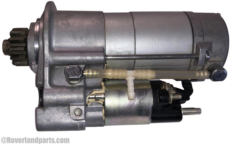 Land Rover Discovery Parts starter motor with metal casing and gear for vehicle ignition