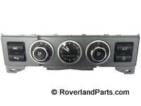 Range Rover Temperature Control Panel with dials and buttons for climate adjustments