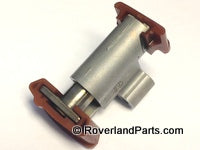 Range Rover Timing Belt Tensioner with metal body and brown mounting brackets