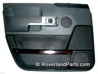 Range Rover black interior door trim panel with speaker and handle assembly