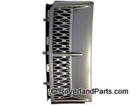 Range Rover louver part with sleek black finish and detailed mesh design