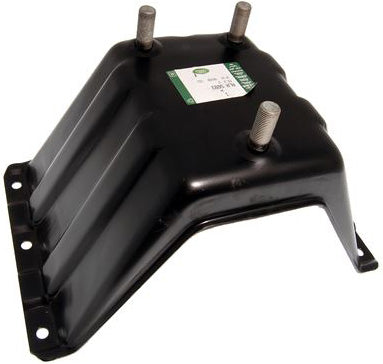 Black metal Discovery Parts spare tire carrier bracket with mounting studs