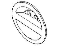 Discovery spare tire cover part with round shape and attachment points