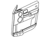 LR3 door panel with built-in speaker and handle for vehicle interior replacement parts