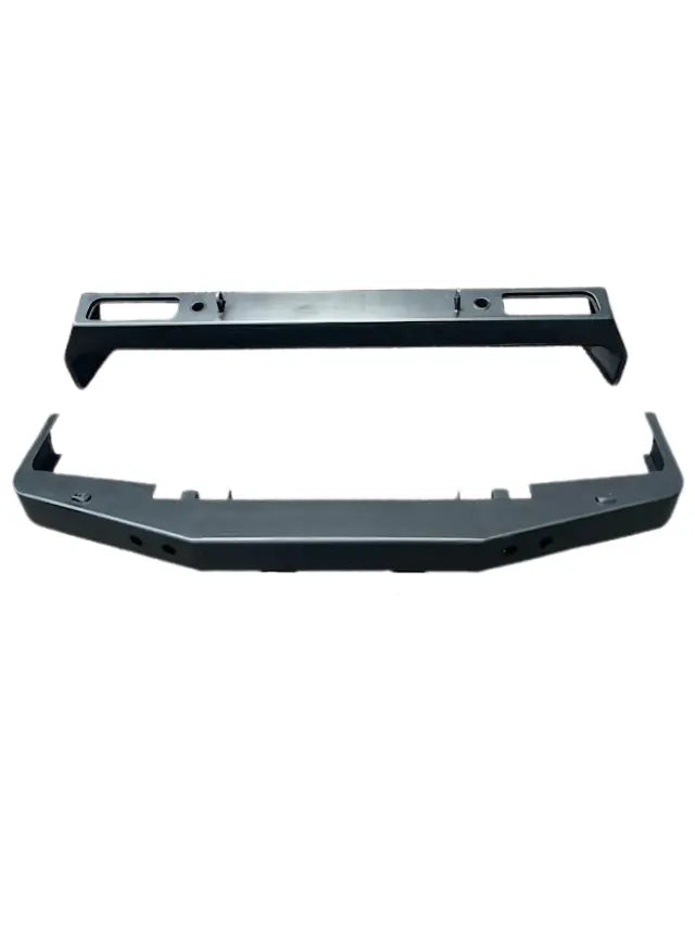 Roverland Parts Steel Front and Rear Bumper Set in black metal for vehicle protection
