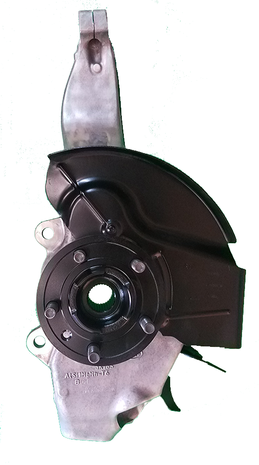 Land Rover Range Rover Parts Steering Knuckle with attached dust shield and mounting points
