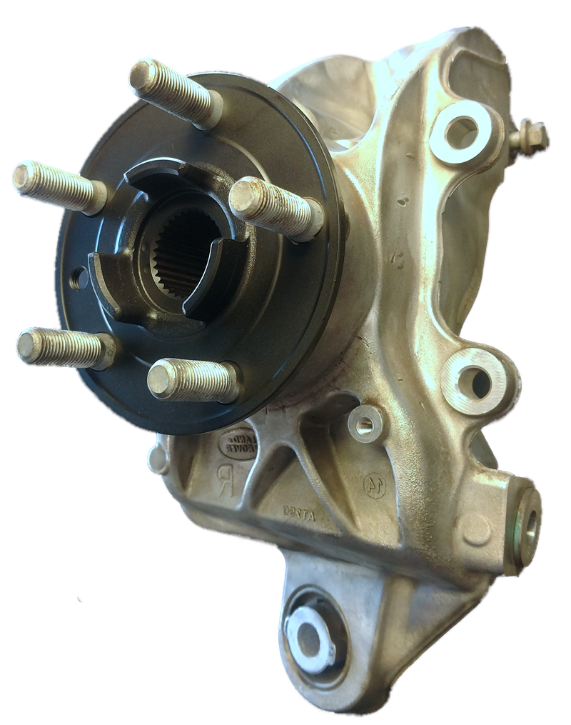 Evoque parts steering wheel hub assembly with metal and black components for vehicle steering system
