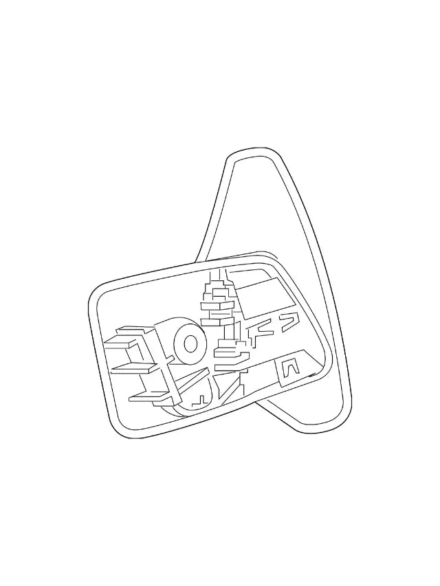 Evoque Parts side mirror component with detailed internal mechanism for Steering Wheel control