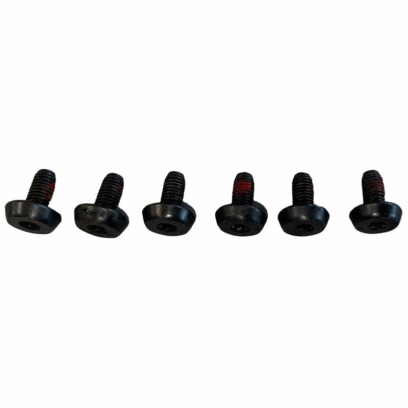 Set of six black Land Rover LR3 and LR4 Sunroof Frame Screws for vehicle roof assembly