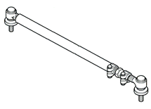 Discovery Parts Track Rod metal component for vehicle steering system replacement