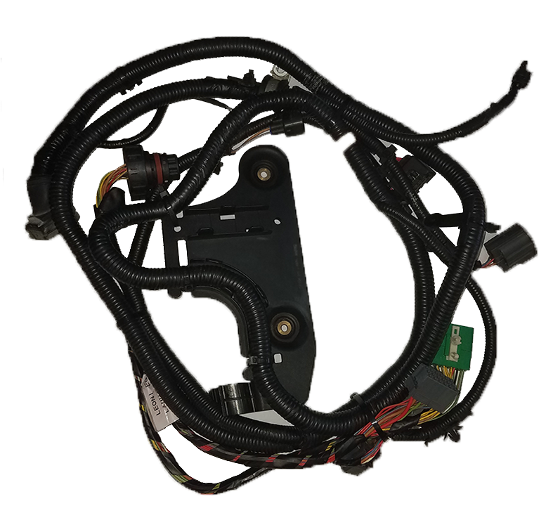 Range Rover Transmission Wire Harness with multiple connectors and protective black sheath for vehicle wiring