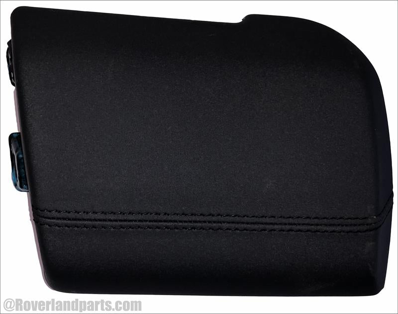 Black Land Rover Discovery Sport Parts trim molding with detailed stitching for vehicle interior