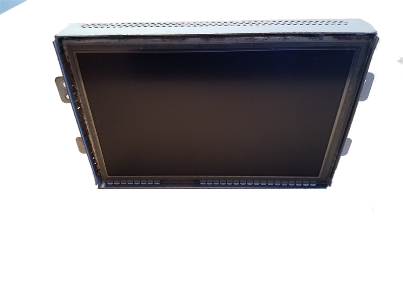 Range Rover Monitor in dash touchscreen display unit with black screen and side mounting brackets