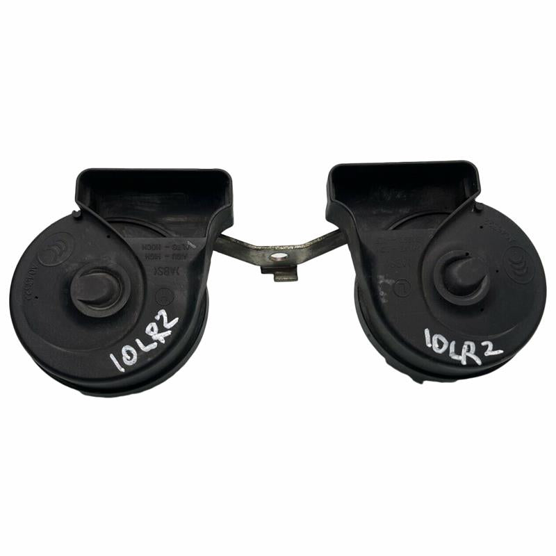 Land Rover LR2 Parts Horn set with dual black circular components and metal connector