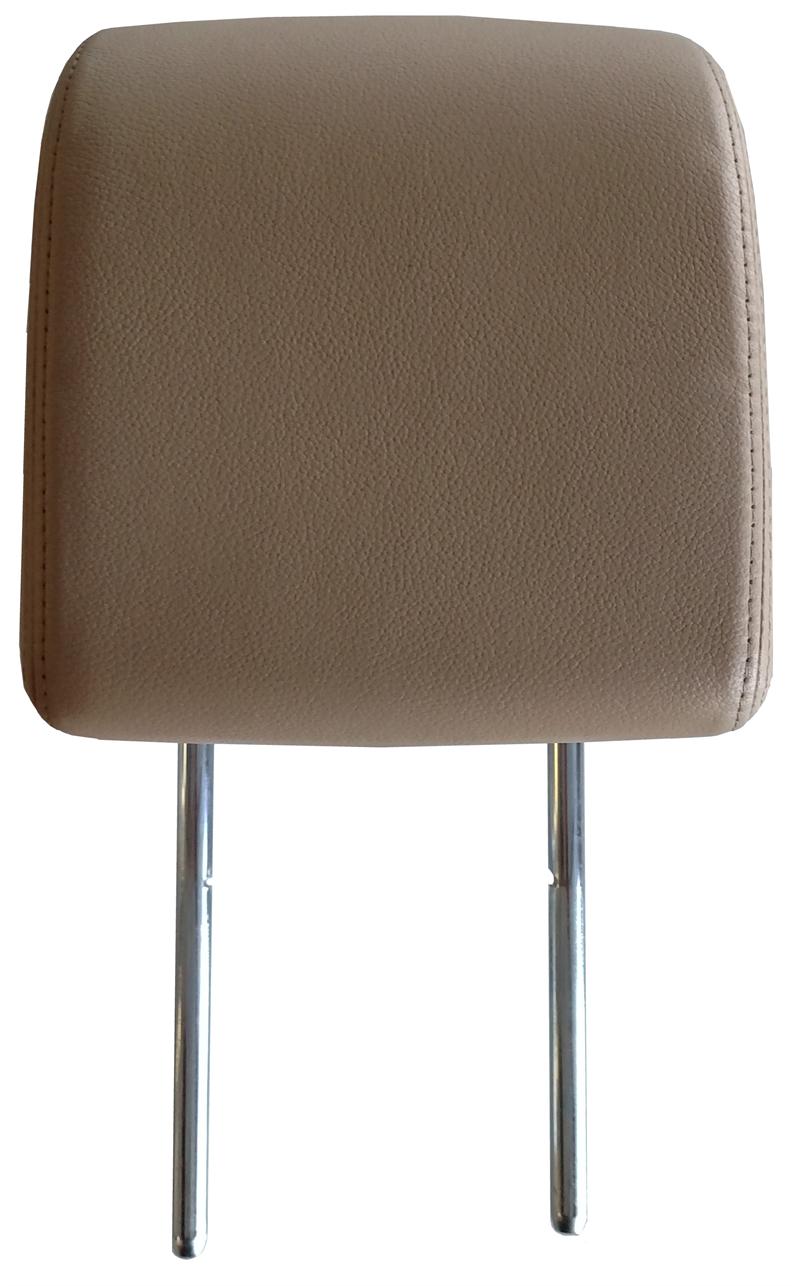 Beige leather Head Rest with dual chrome mounting posts for LR3 LR4 parts replacement