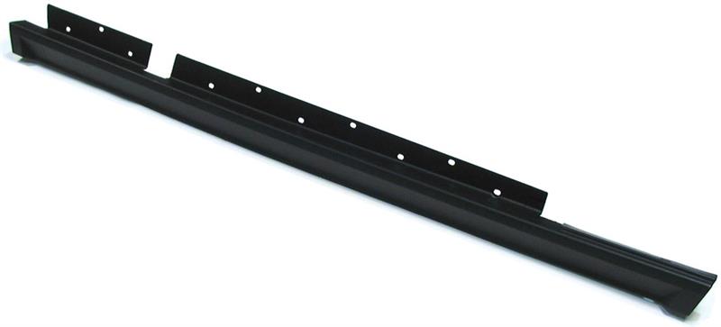 Discovery Parts black rocker molding with mounting holes for vehicle side panel protection