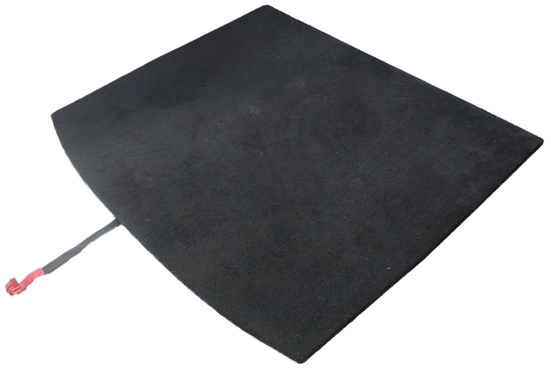 Black Spare Tire Cover for LR2 Parts with durable material and secure attachment strap