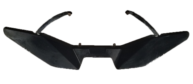 Black Land Rover Range Rover Spare Tire Deflector designed for off-road protection and durability