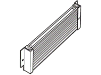 Range Rover Transmission Cooler OEM aluminum finned cooler for improved gearbox cooling and durability