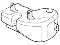 Discovery Parts windshield washer reservoir tank for vehicle fluid storage and cleaning