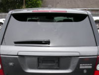 Range Rover Upper Tailgate in gray with rear windshield and wiper for SUV replacement parts