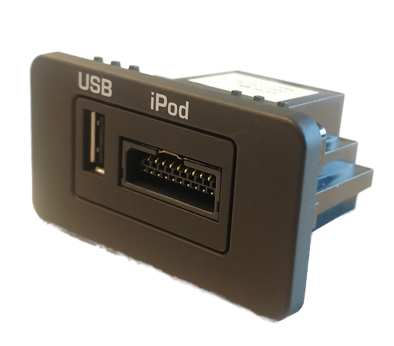 Range Rover Parts USB and iPod port adapter for connecting devices in vehicle