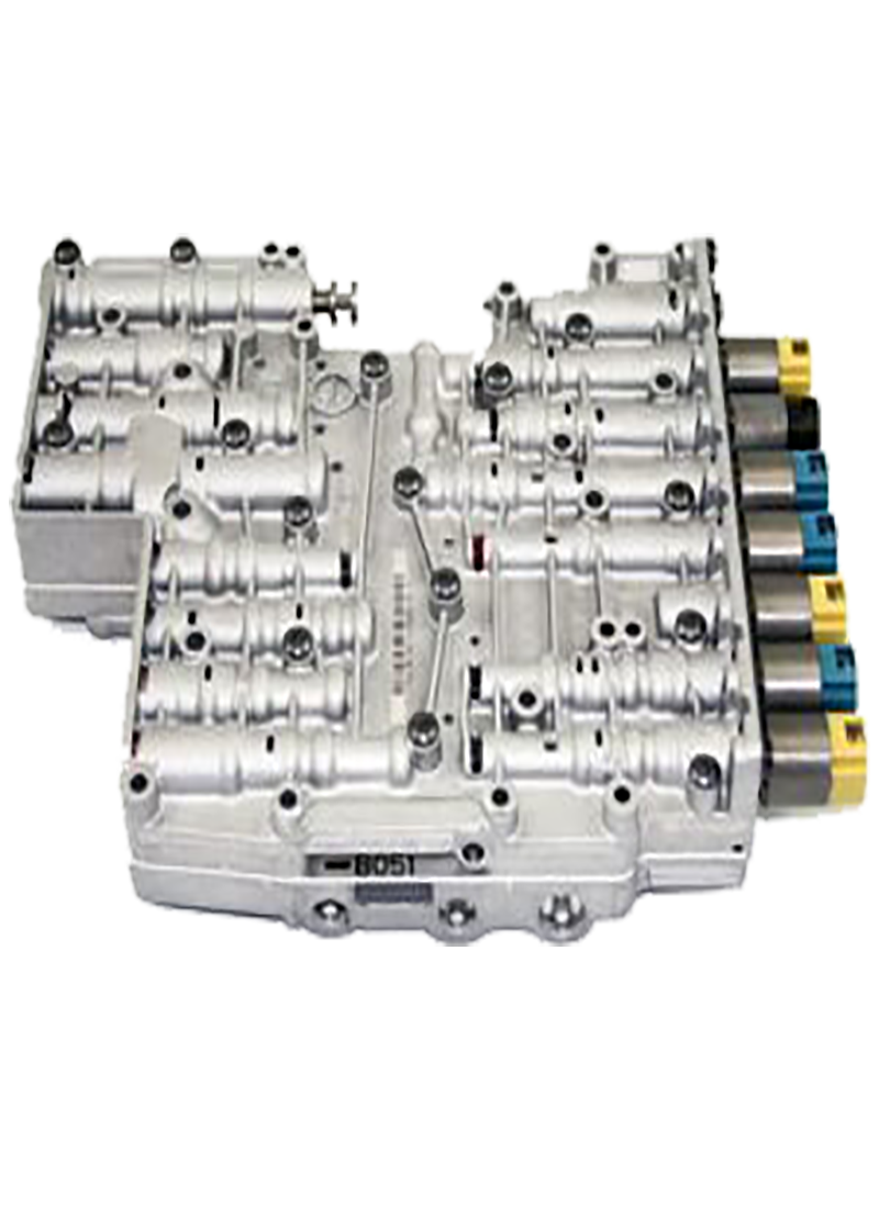 Range Rover Valve Body transmission part with metallic finish and multiple for vehicle repair
