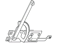 Range Rover Right Rear window regulator assembly for seamless window operation