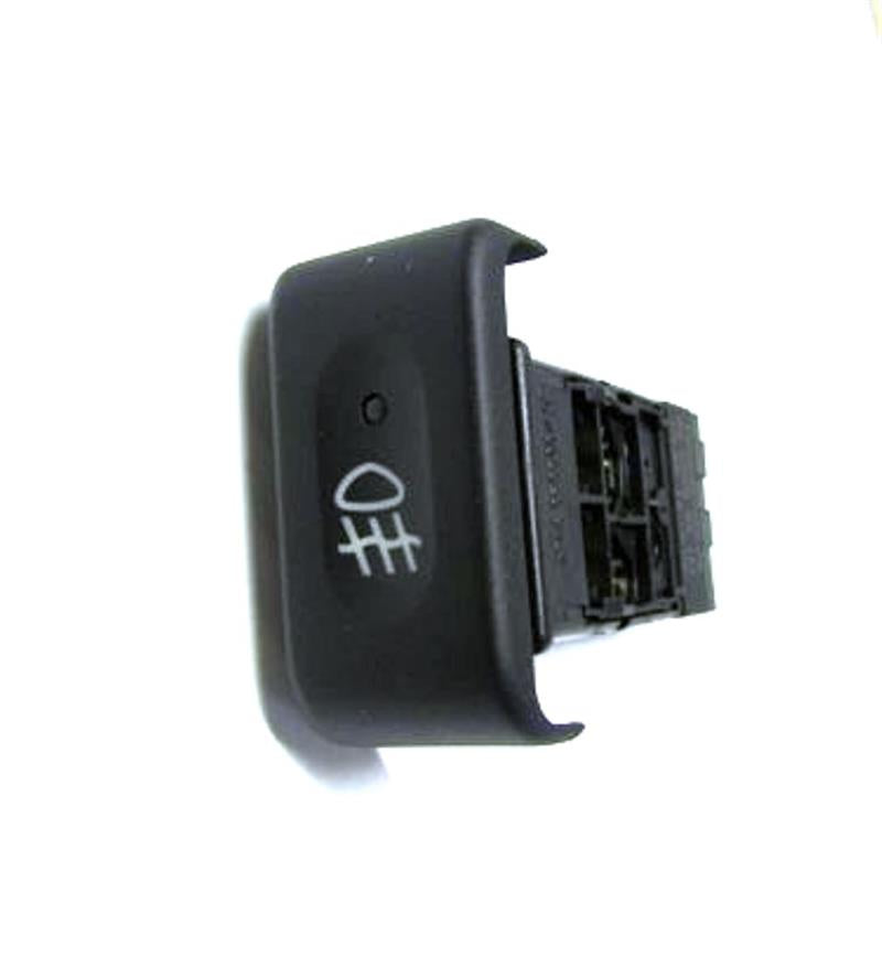 Black fog light switch button for Discovery parts with connector on white background