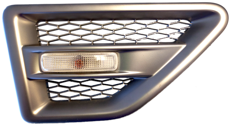 LR2 Parts vent duct with integrated light and honeycomb grille design for vehicle air flow