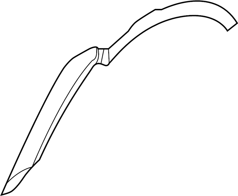 Evoque car part designed as a wheel arch trim component for vehicle wheel protection