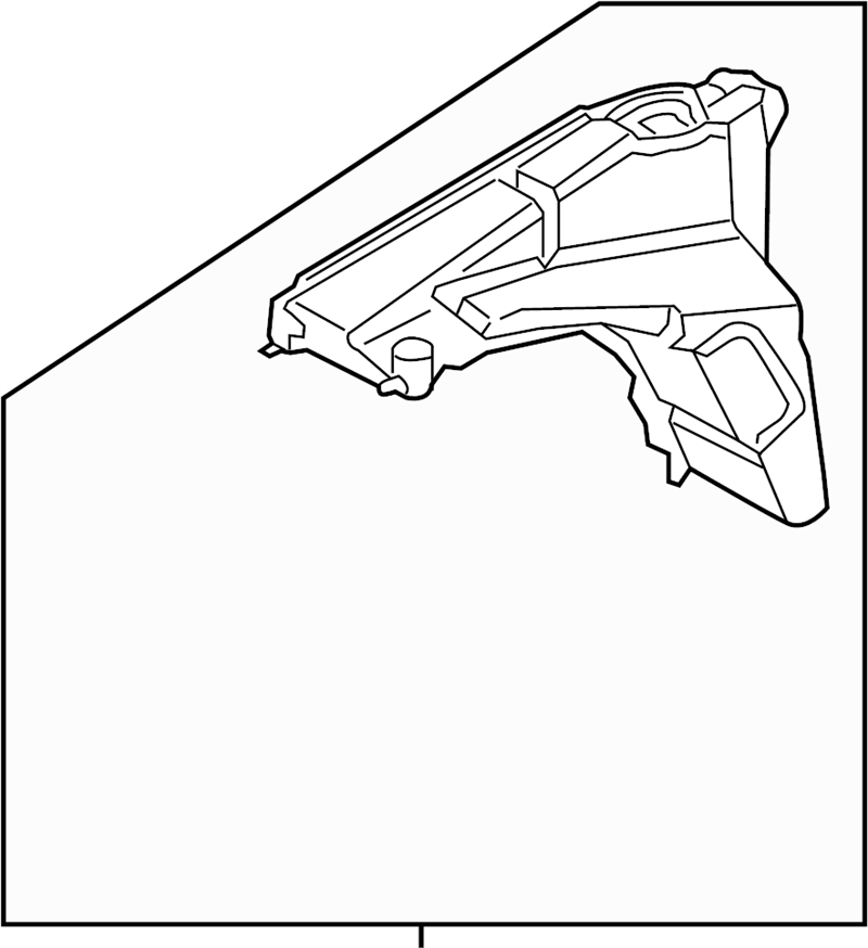 Range Rover part illustration for windshield assembly component with detailed structural design
