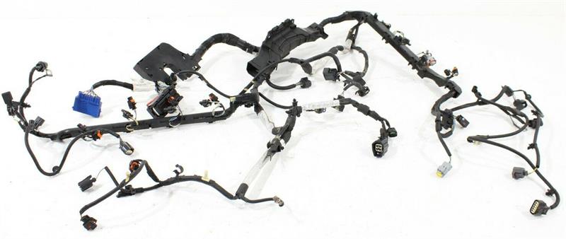 Land Rover Range Rover Parts wiring harness assembly with multiple connectors and protective coverings