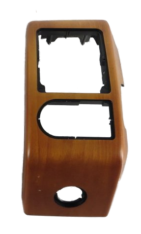Wood grain Range Rover Vent Panel replacement part with cutouts for controls and vents