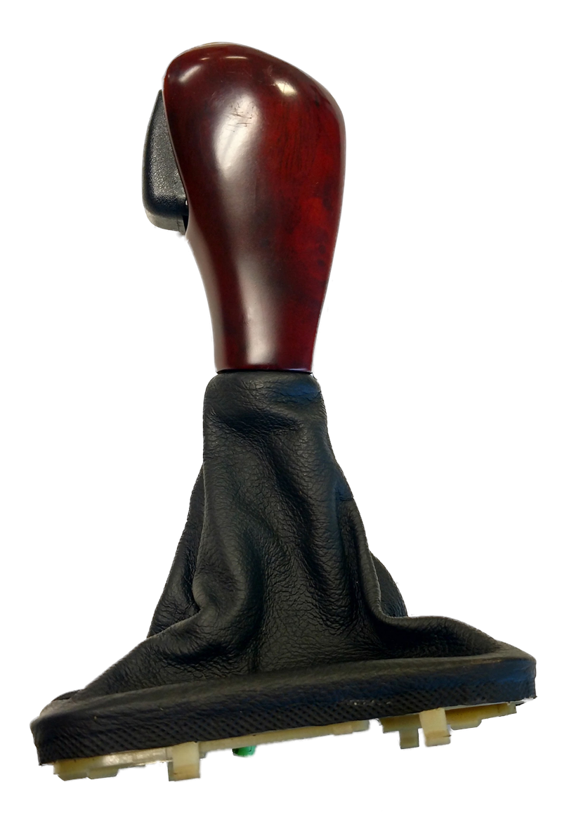 Range Rover Parts Shift Knob with wood finish and black leather boot for smooth gear changes